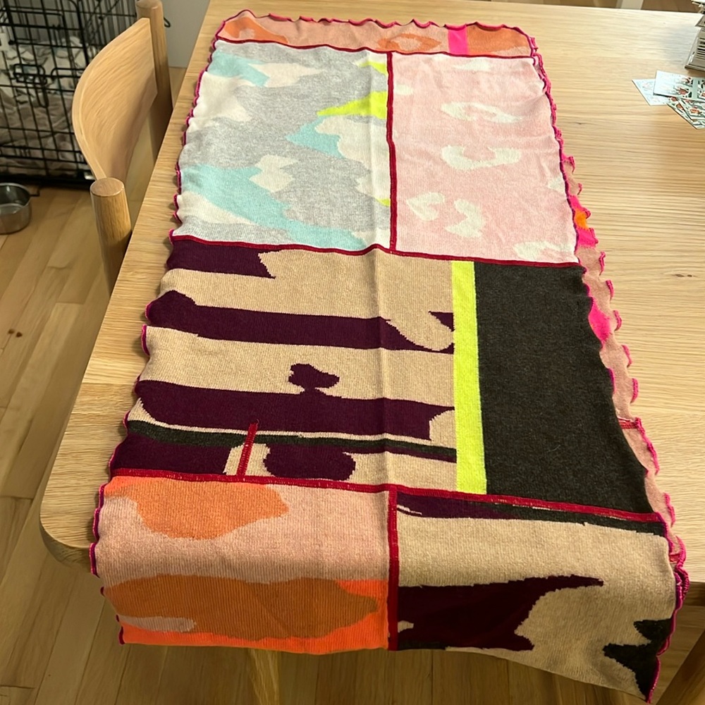 Brodie 100% cashmere patchwork scarf